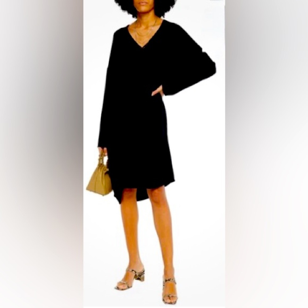 Vince Black Long Sleeve Dress, Size M